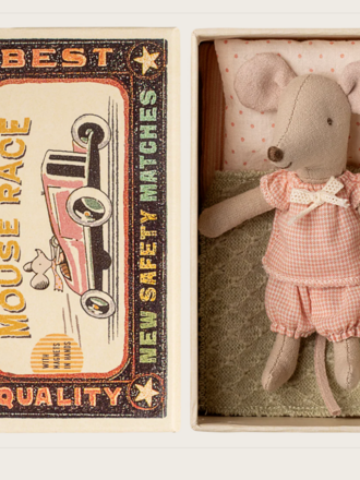 Maileg Maileg  -Little sister mouse in matchbox