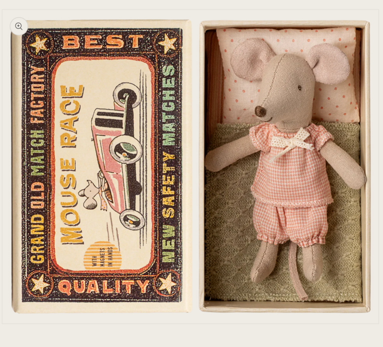 Maileg Maileg  -Little sister mouse in matchbox