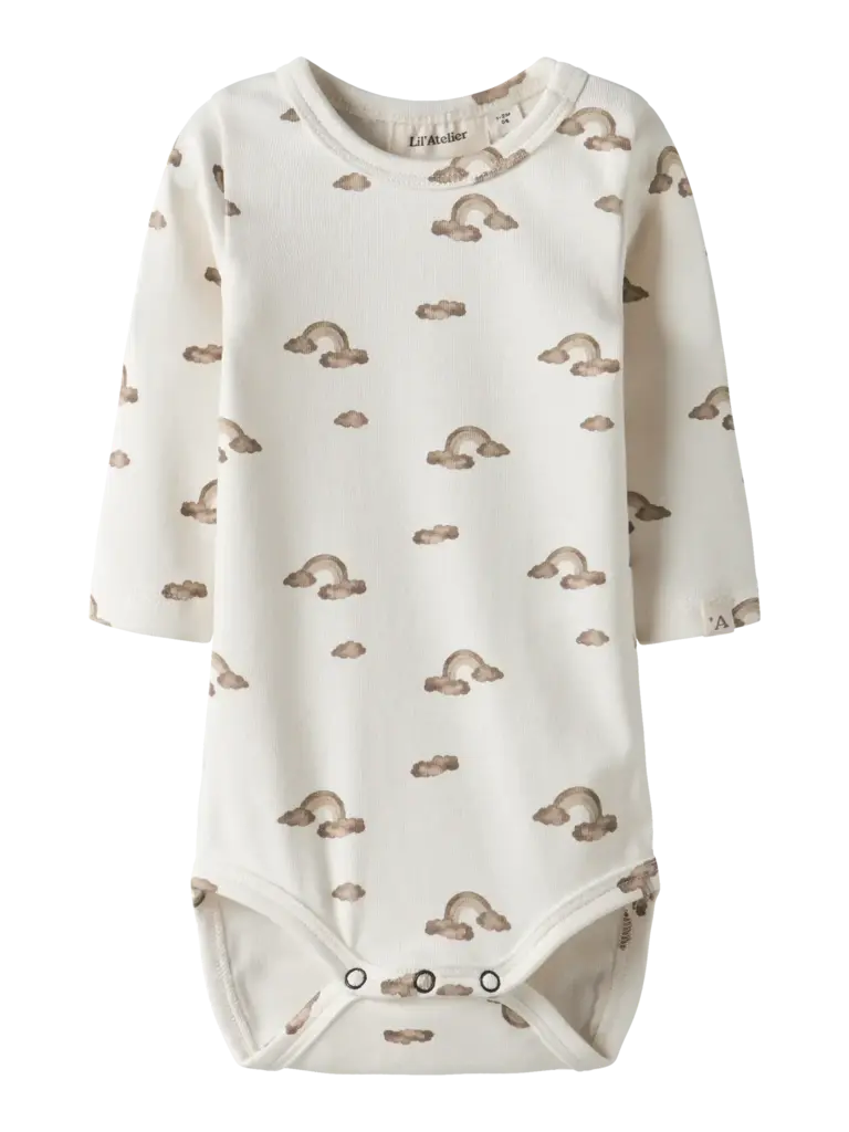 Lil' Atelier Lil atelier - Layo romper Coconut Milk RAINBOW