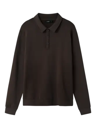 LMTD LMTD - Nizu polo sweater bruin