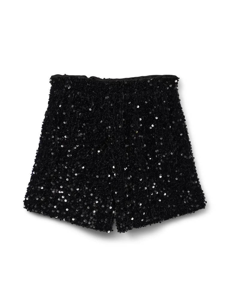 Vero moda girl Vero moda girl - Glitter shorts black