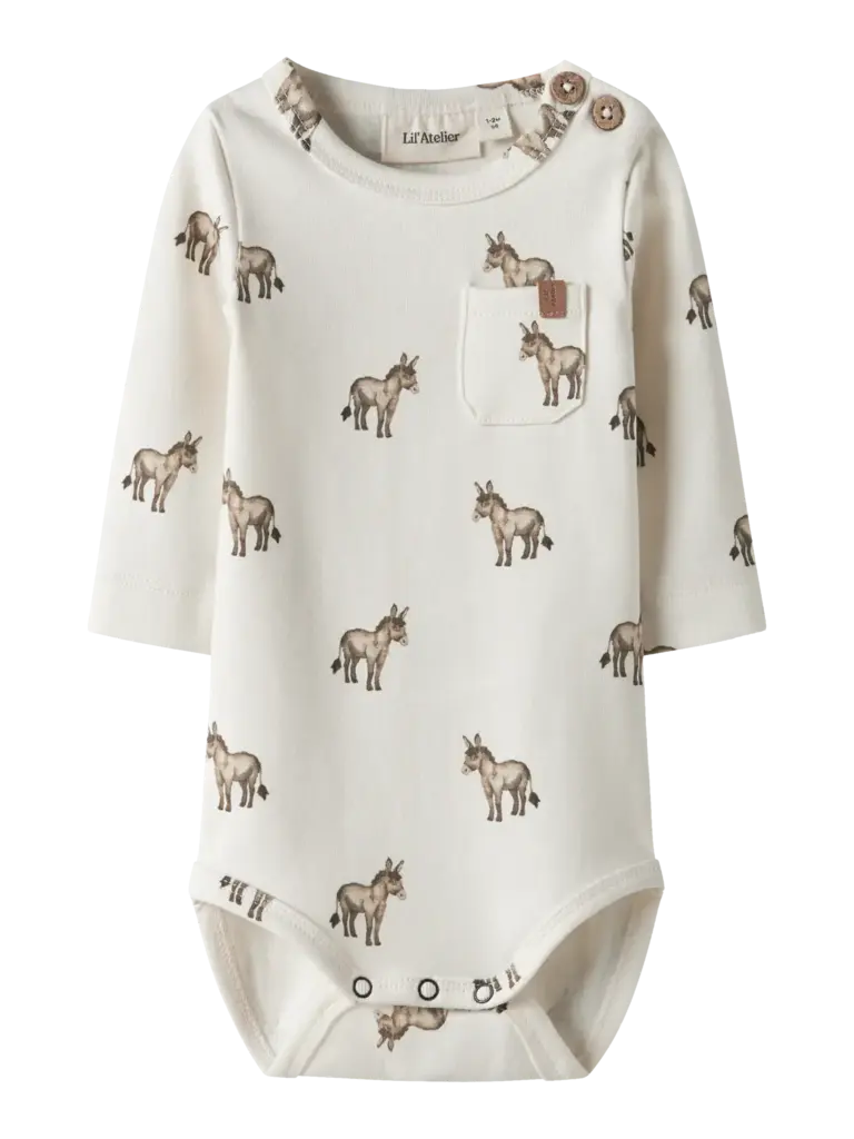 Lil' Atelier Lil atelier - Layo romper Coconut Milk Donky