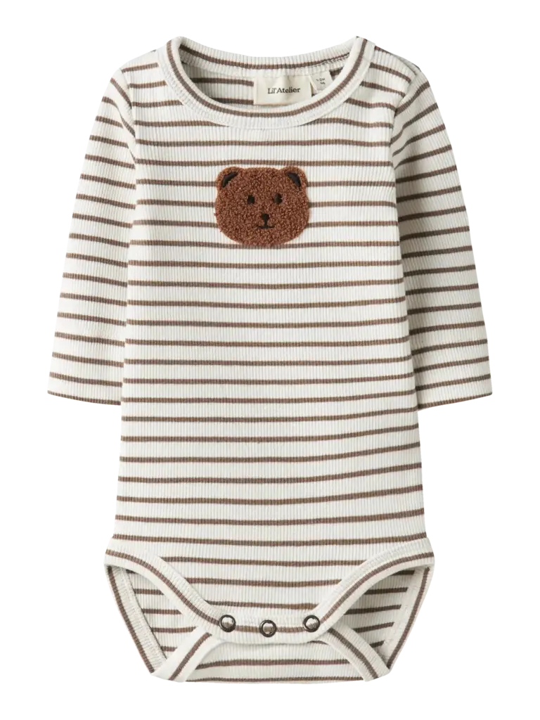 Lil' Atelier Lil atelier - Tonto Romper bear stripe
