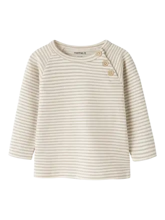 Name It Name it - Bripo stripe top Vintage Khaki