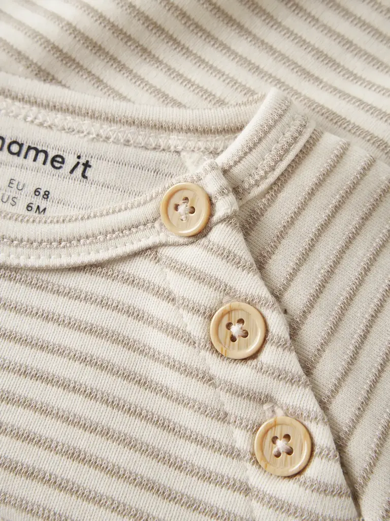 Name It Name it - Bripo stripe top Vintage Khaki