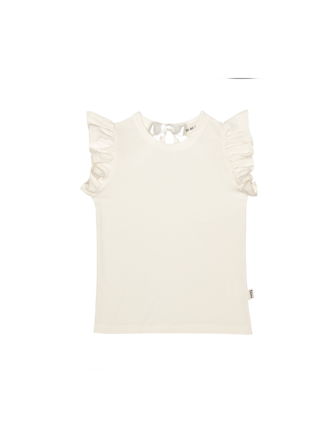 House of Jamie House of jamie - ruffled tee cream