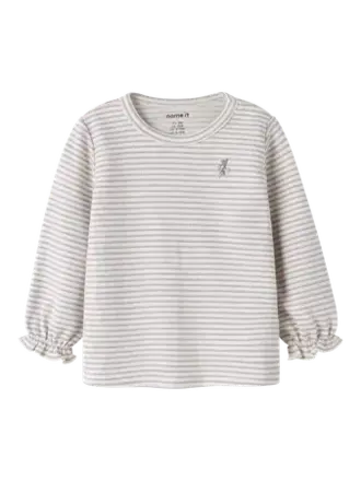 Name It Name it - Bripa stripe top Lavender Gray