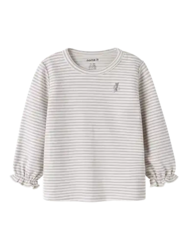 Name It Name it - Bripa stripe top Lavender Gray