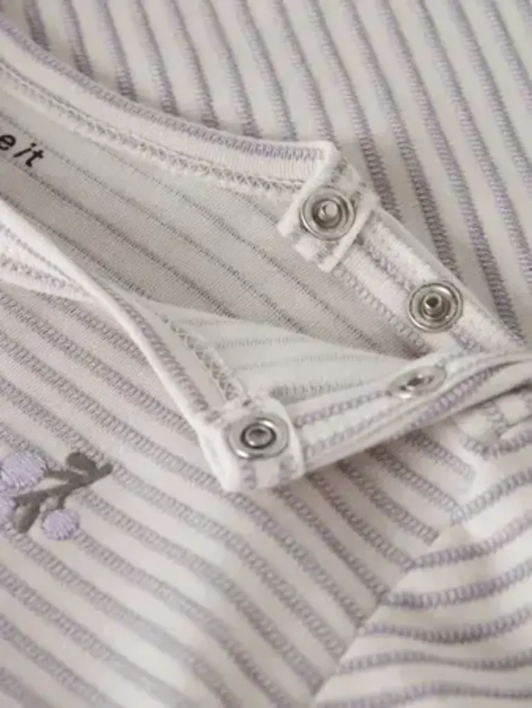 Name It Name it - Bripa stripe top Lavender Gray