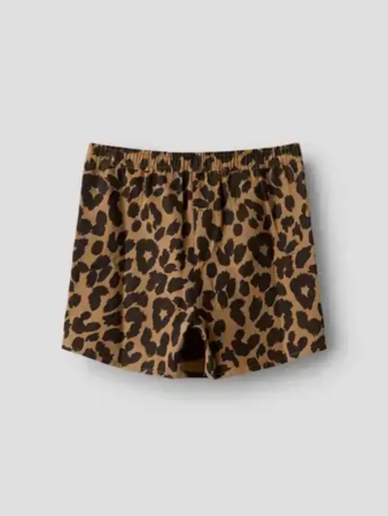 Name It Name it - Leopard wrap skort SEAL BROWN