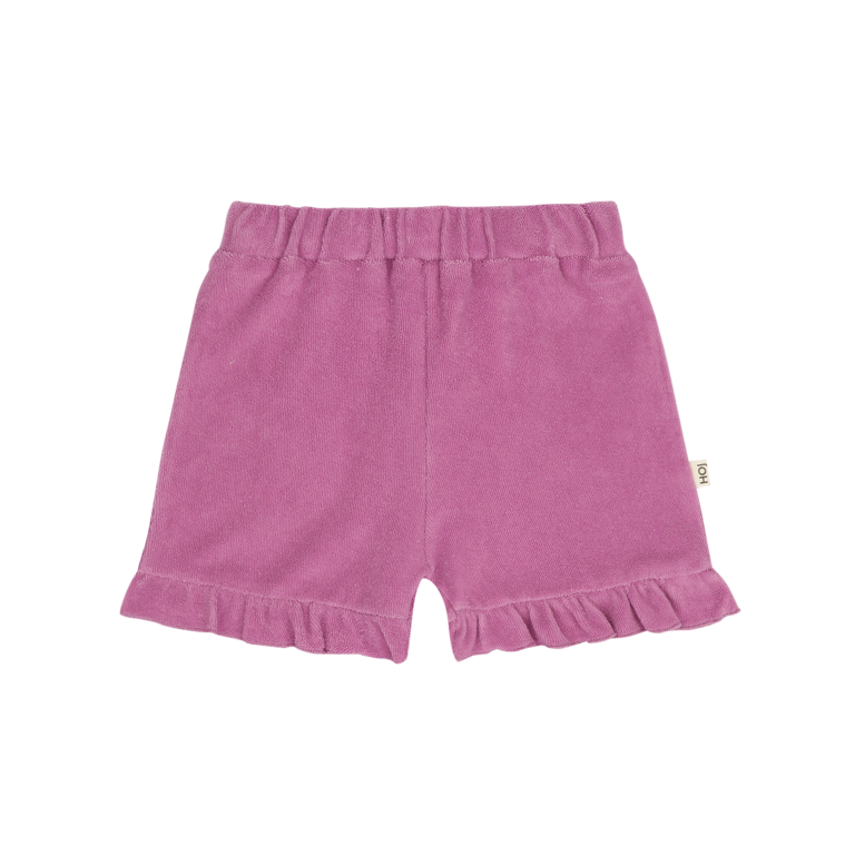 House of Jamie house of jamie - ruffled terry short violet