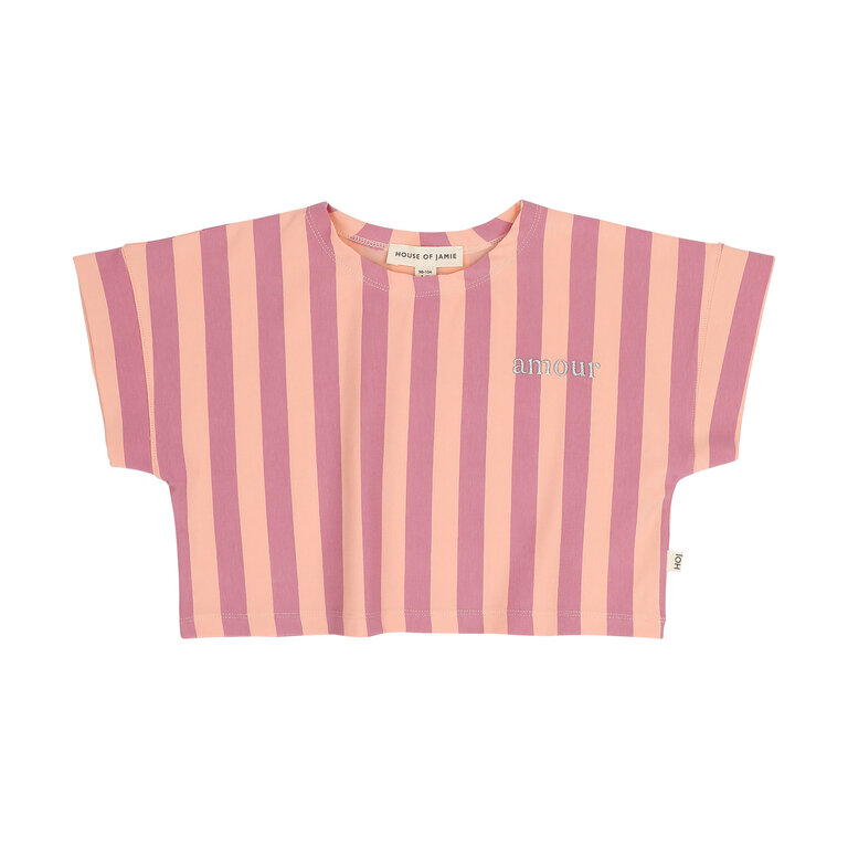 House of Jamie House of jamie - ruffled tee bellini stripe
