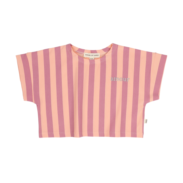 House of Jamie House of jamie - ruffled tee bellini stripe