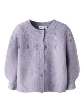 Name It Name it - Knit card Lavender Gray