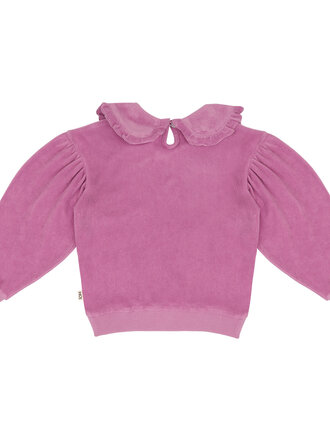 House of Jamie House of jamie - Balloon terry collar sweat violet
