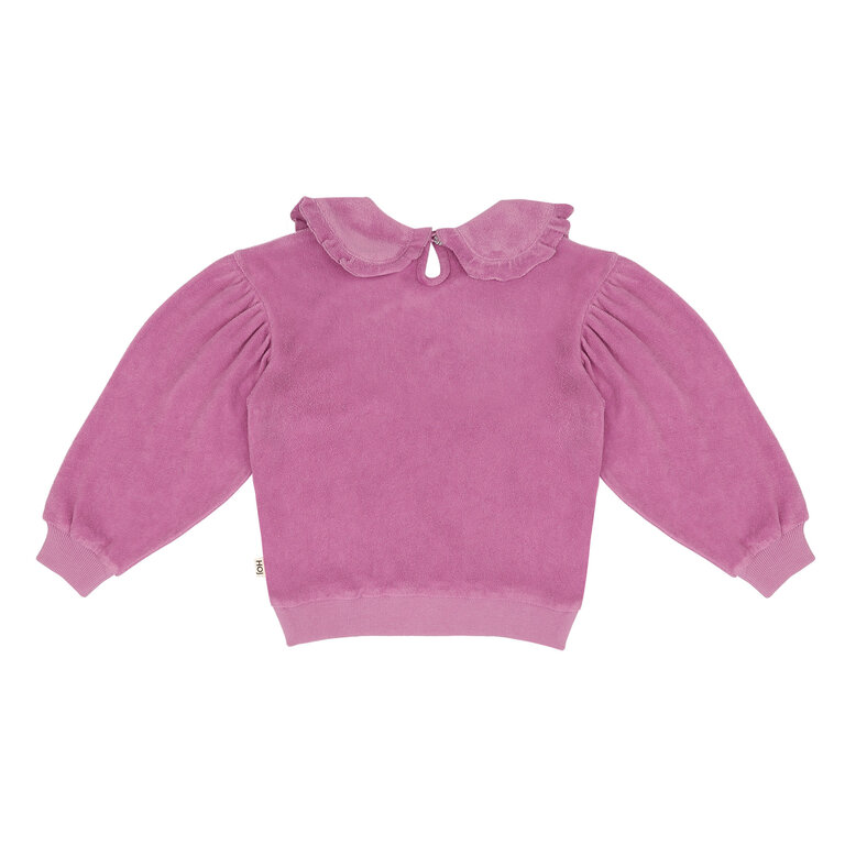 House of Jamie House of jamie - Balloon terry collar sweat violet