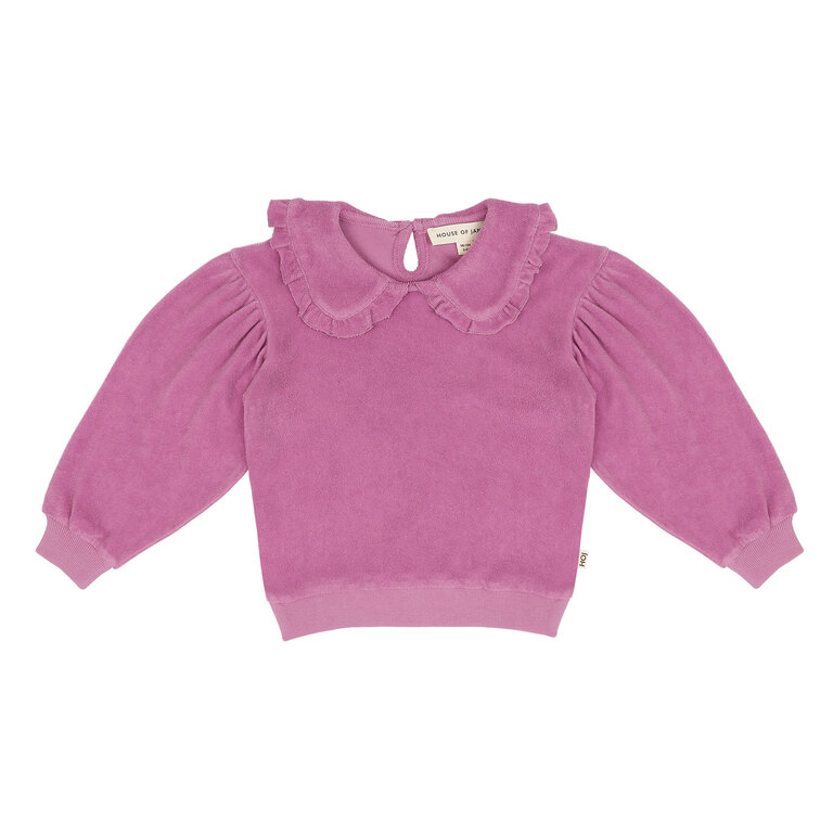 House of Jamie House of jamie - Balloon terry collar sweat violet