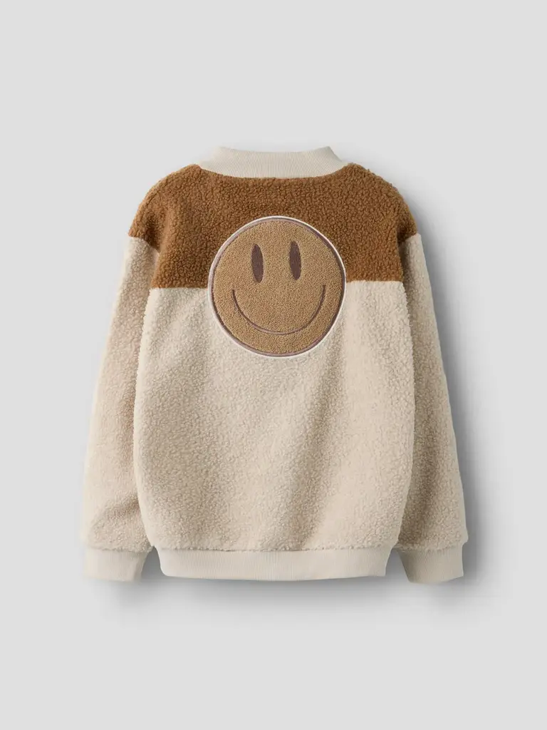 Name It Name it - Teddy cardigan Pumice Stone smiley