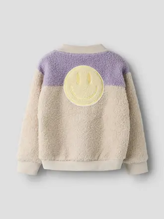 Name It Name it - Teddy cardigan Lila smiley