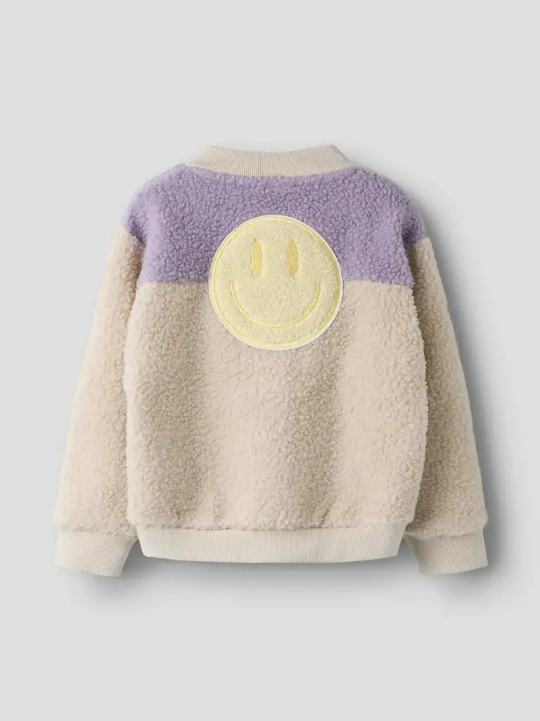 Name It Name it - Teddy cardigan Lila smiley
