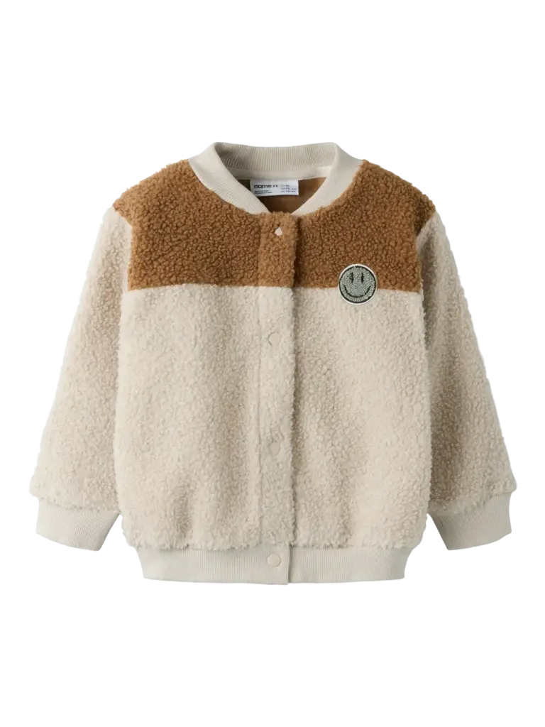 Name It Name it - Teddy Vest  Pumice Stone Smiley