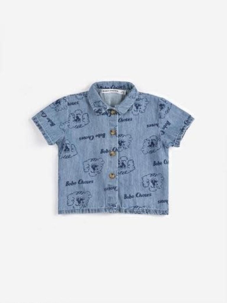 Bobo Choses bobo choses - baby Pickles The Dog  denim shirt
