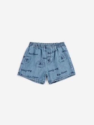 Bobo Choses bobo choses -Pickles The Dog  denim short