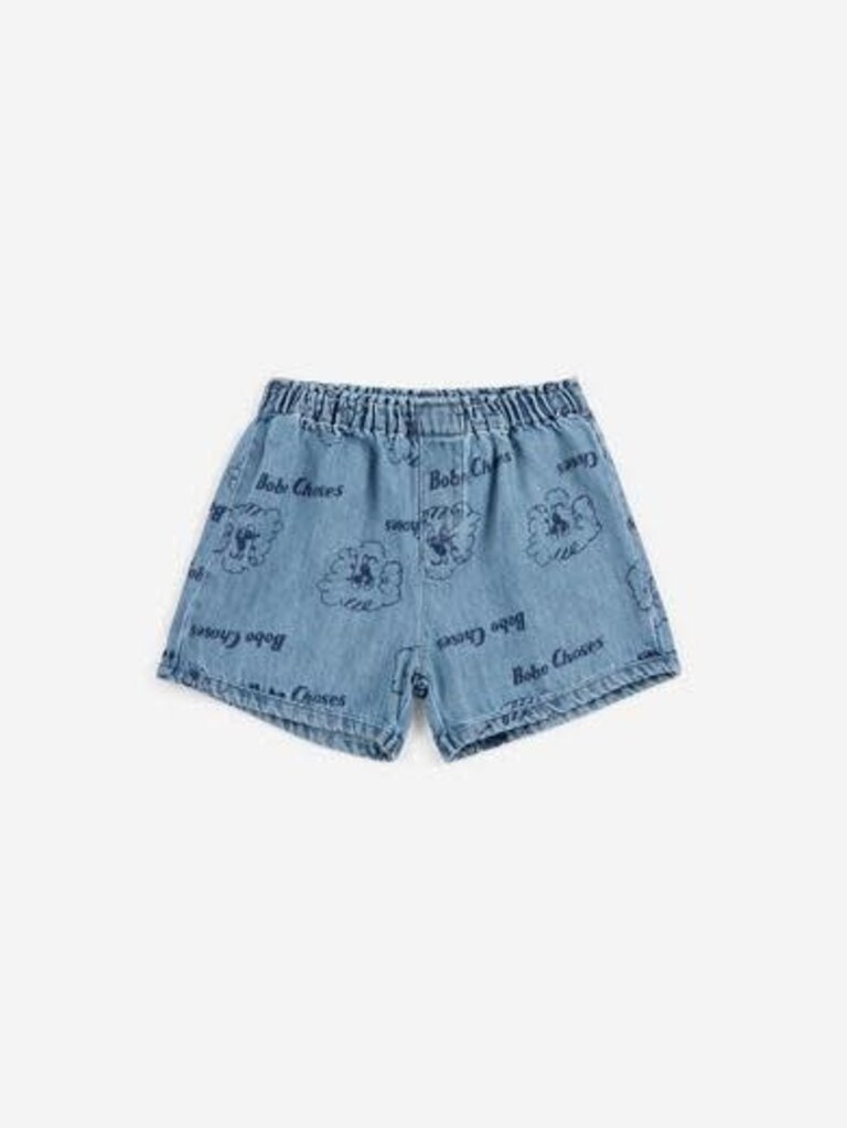 Bobo Choses bobo choses -Pickles The Dog  denim short