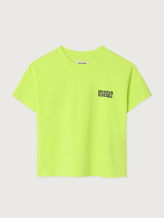 American vintage American vintage -  Gixy T-Shirt JAUNE FLUO