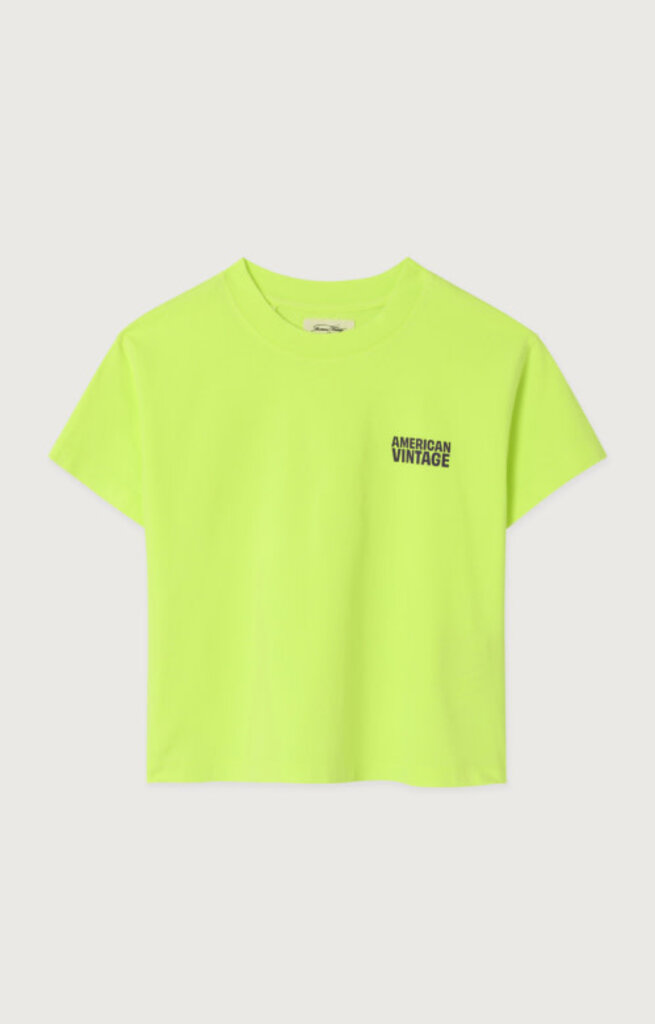 American vintage American vintage -  Gixy T-Shirt JAUNE FLUO