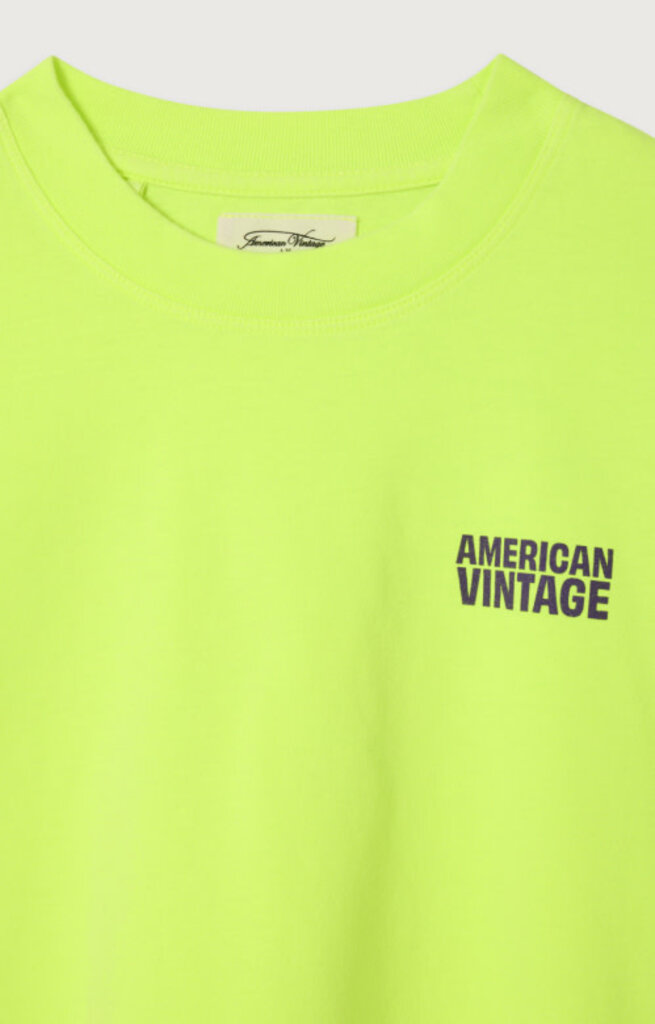 American vintage American vintage -  Gixy T-Shirt JAUNE FLUO