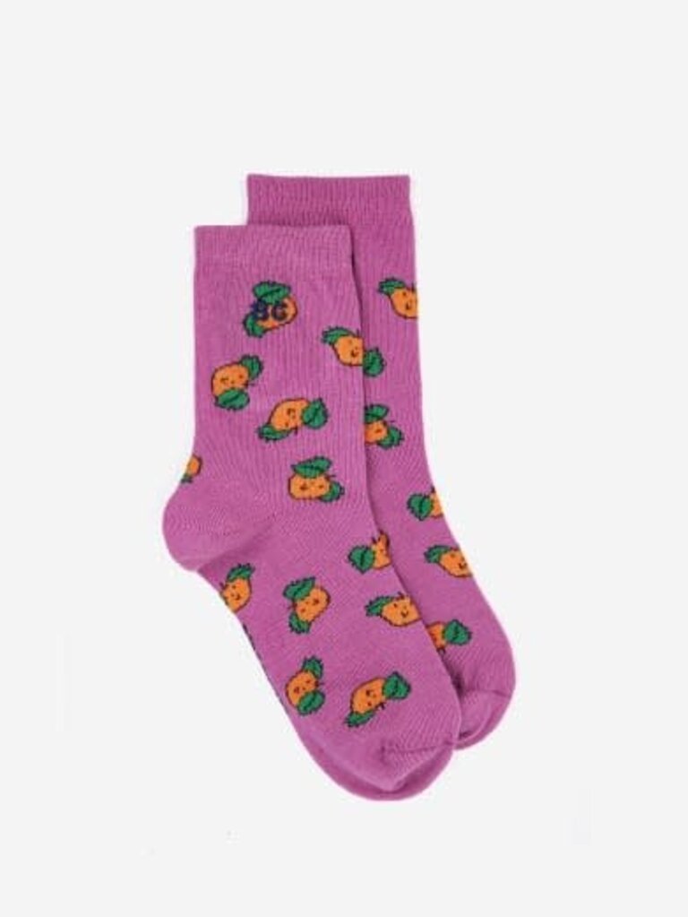Bobo Choses Bobo Choses -Tangerine all over short socks