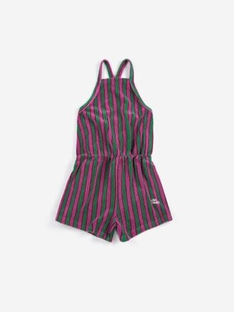 Bobo Choses Bobo choses -	 Striped terry cloth playsuit