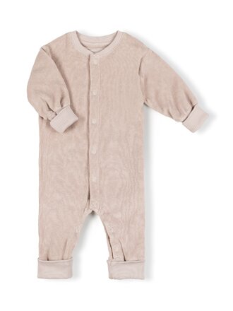 Nixnut nixnut - born snap onesie beige