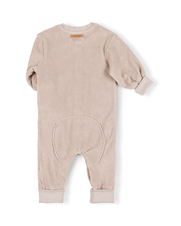 Nixnut nixnut - born snap onesie beige