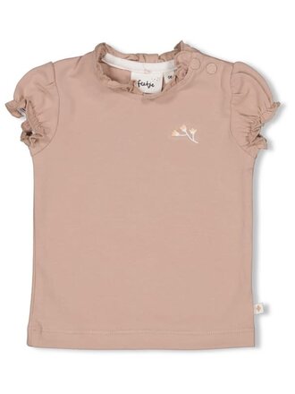 Feetje Feetje - t-shirt taupe flower
