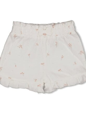 Feetje Feetje - short offwhite flower aop