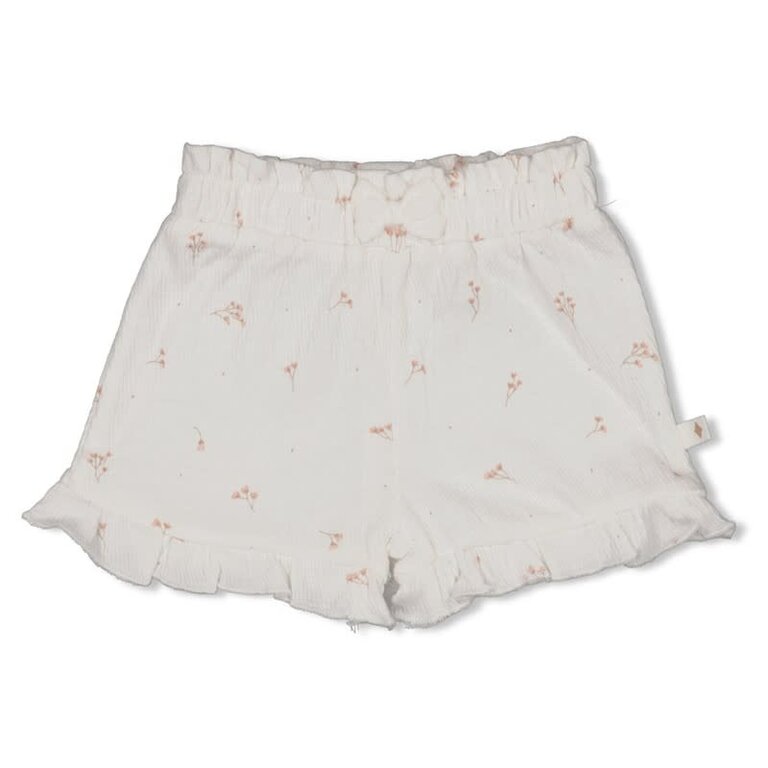 Feetje Feetje - short offwhite flower aop