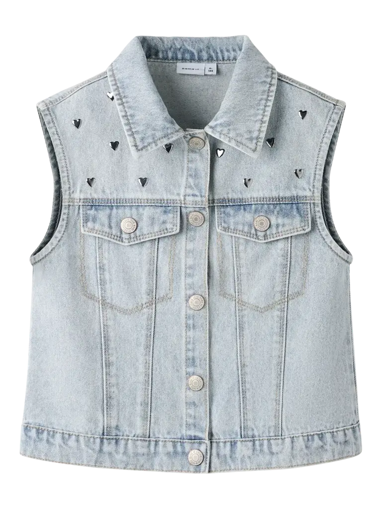 Name It Name it -FLIORA HEART STUDS DNM VEST