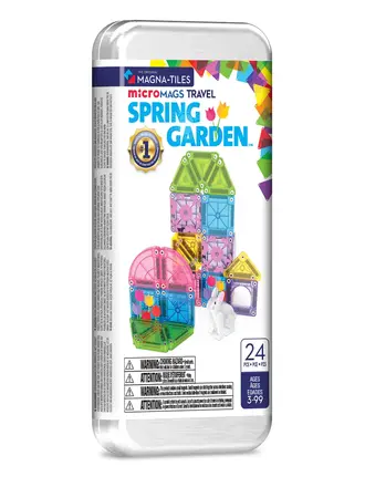 magnatiles MAGNA - TILES  Spring Garden 24 - Piece Travel Set
