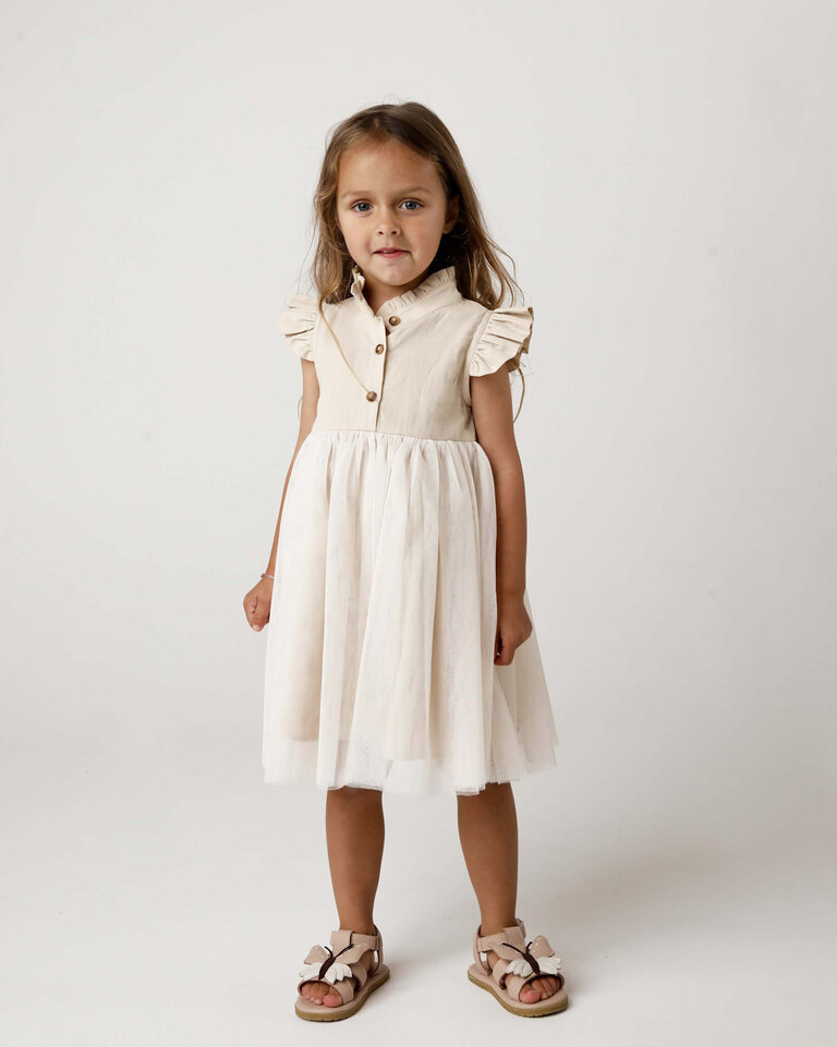 Donsje Amsterdam Donsje - Fleurance dress soft sand