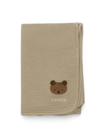 Donsje Amsterdam Donsje -Ploekie Muslin Blanket XL | Bear