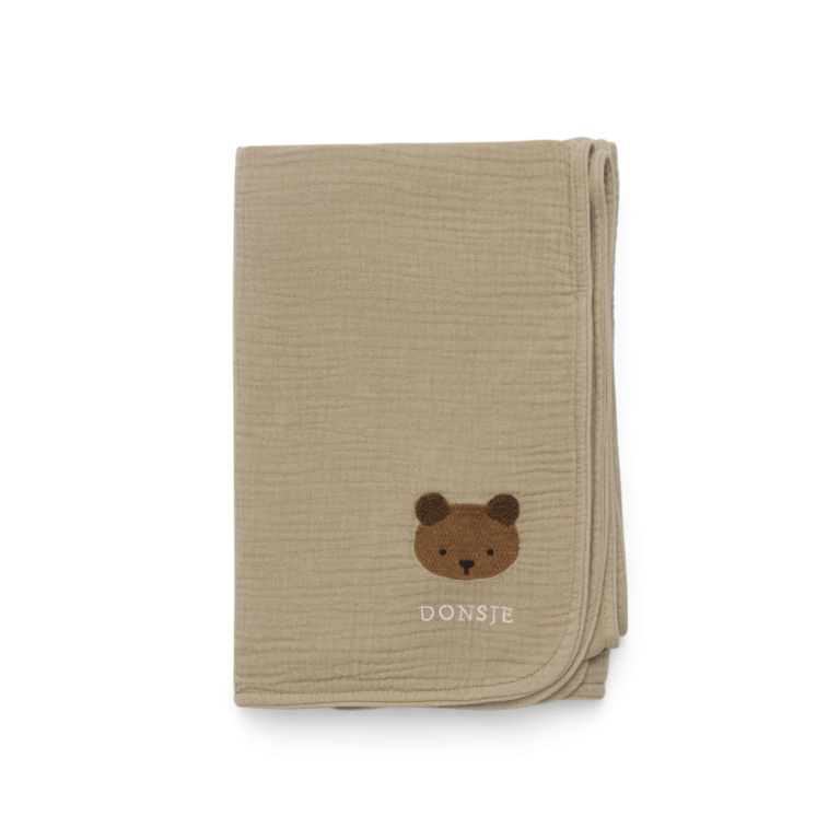 Donsje Amsterdam Donsje -Ploekie Muslin Blanket XL | Bear