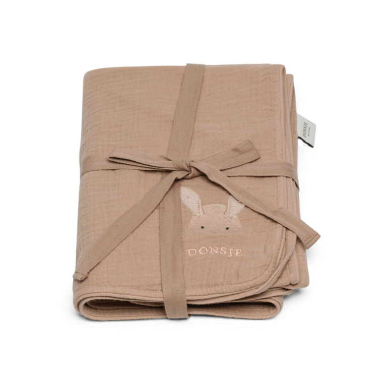 Donsje Amsterdam Donsje -Ploekie Muslin Blanket XL | Fluﬀy Bunny
