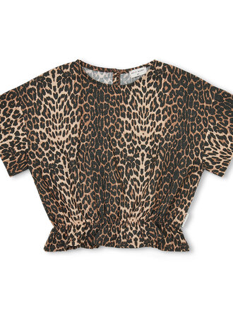 petit blush Petit blush - Blouse elastic waist leopard