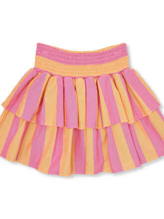 petit blush petit blush - stripe skirt rose/peach