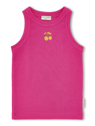 petit blush petit blush - rib singlet rose violet
