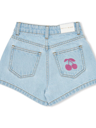 petit blush petit blush - jeans short light blue