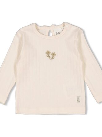 Feetje Feetje - longsleeve rib flower