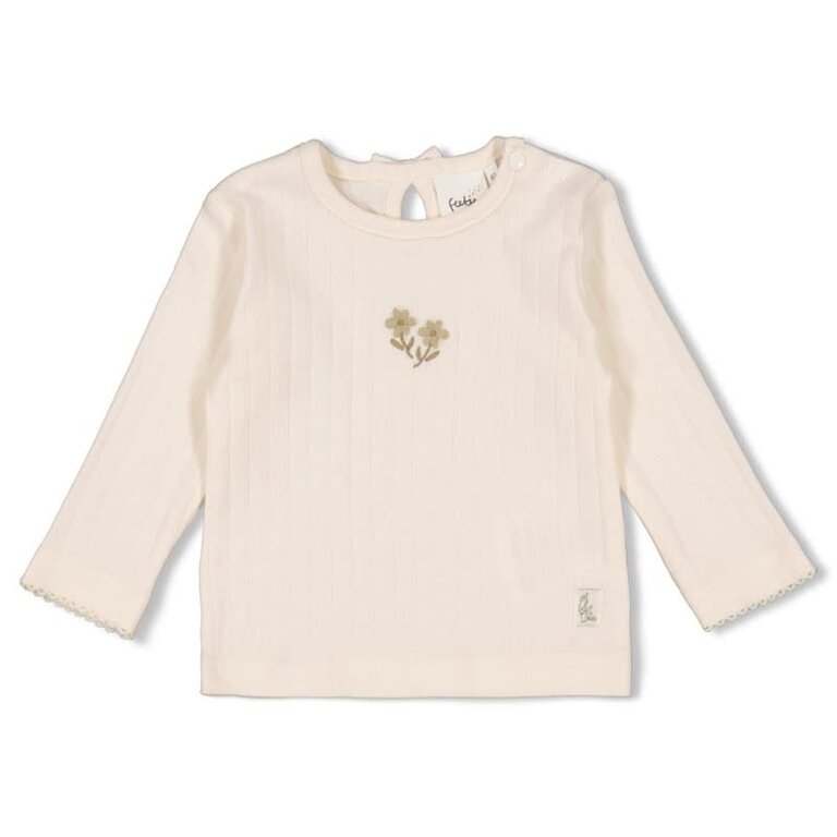 Feetje Feetje - longsleeve rib flower
